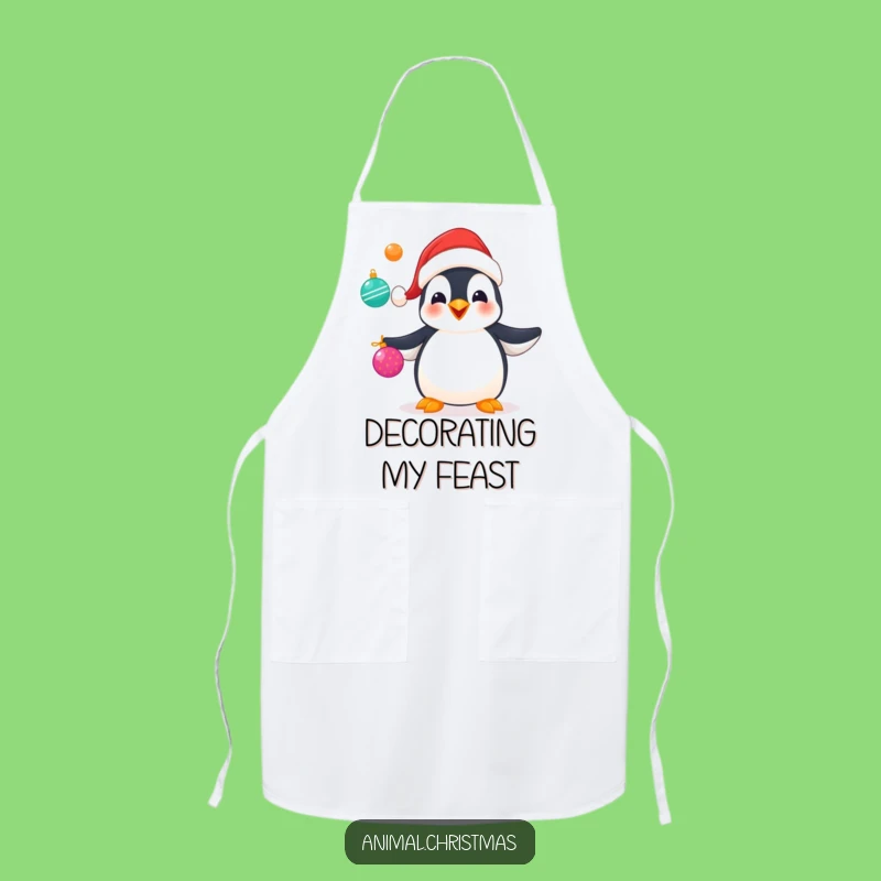 Funny Penguin Juggling Apron: Make Holiday Cooking a Juggernaut of Fun