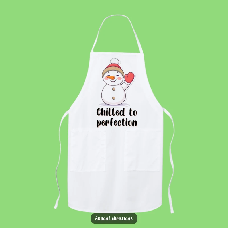 Funny Snowman Apron: Cook Up Fun in the Kitchen with a Cheerful Winter Pal