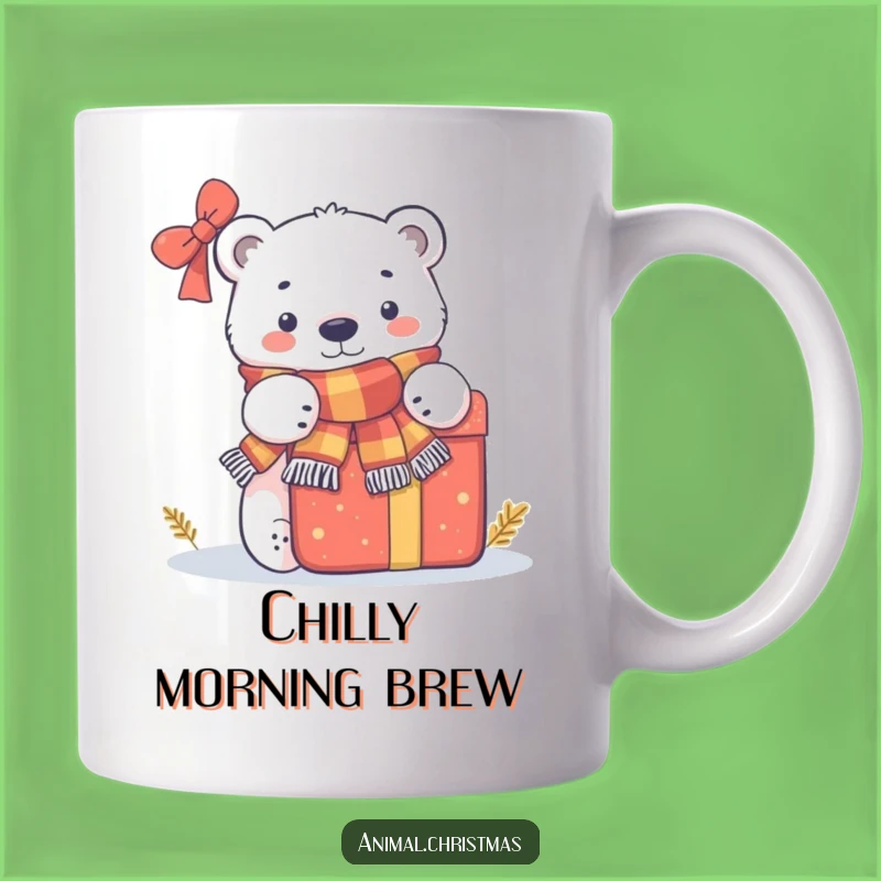 Funny Polar Bear Present Mug: A Hilarious Winter Gift for Cozy, Cheerful Mornings