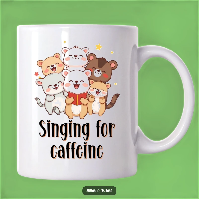 Funny Caroling Animals Mug: The Perfect Funny Gift for Harmonious Holiday Cheer