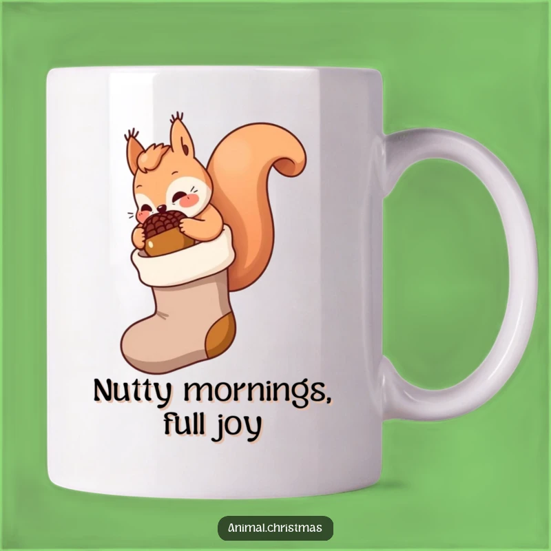 Funny Kawaii Squirrel Mug: Acorn Stocking Stuffer - Hilarious Funny Gift Idea