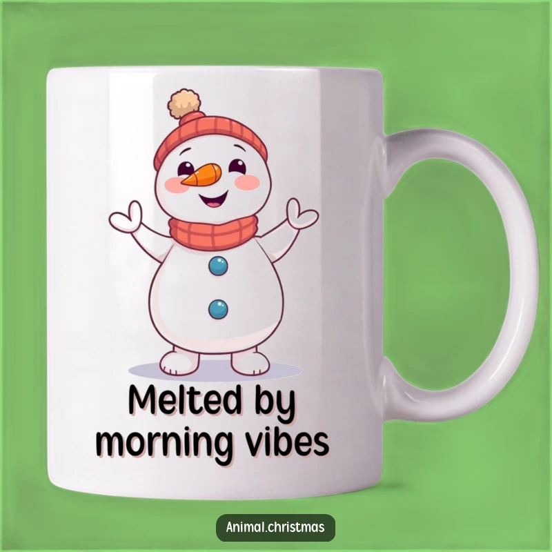 Funny Snowman Jig Mug - Carrot Nose Dancing Holiday Gift