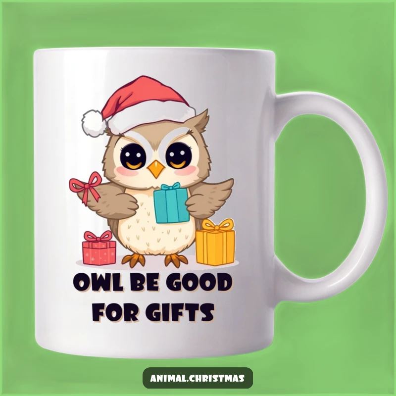 Funny Owl Santa Mug A Cute Christmas Gift For Owl Lovers
