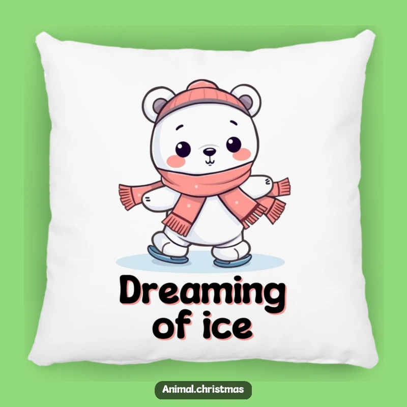 Funny Kawaii Polar Bear Pillow: Cute & Comfy Winter Decor for Cozy Laughs