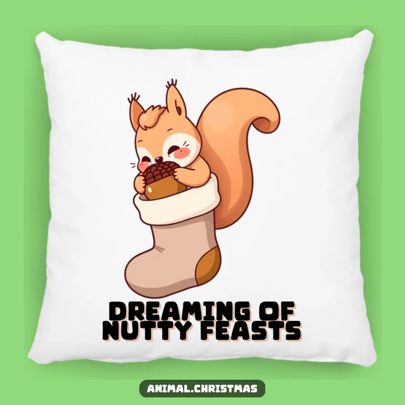 Funny Kawaii Squirrel Pillow: Acorn Stocking Stuffer - Cozy Funny Gift