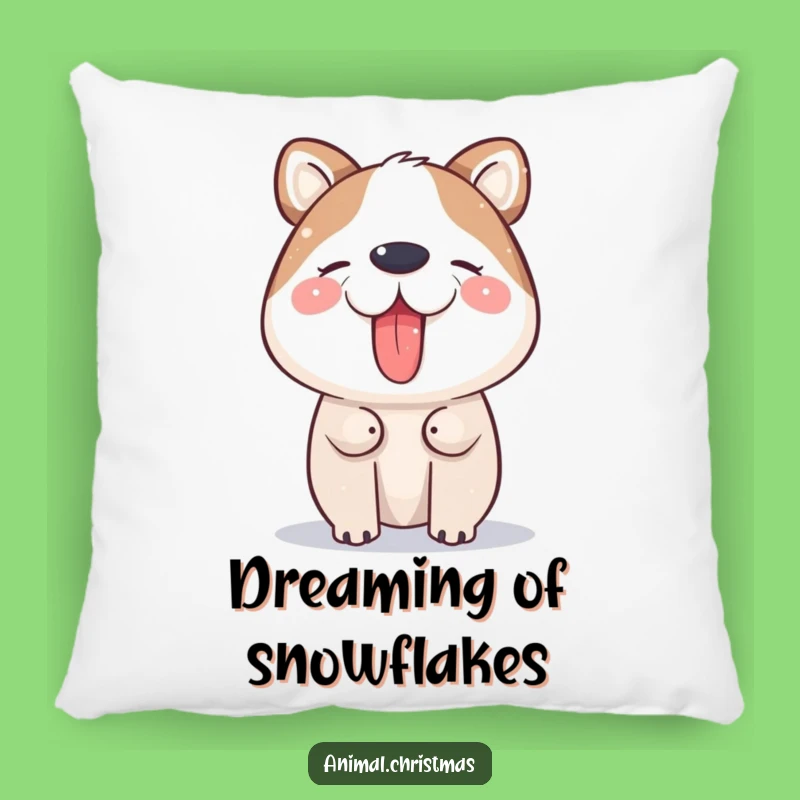 Funny Snow Catching Animal Pillow: Cozy Comfort, Winter Joy, a Great Gift!