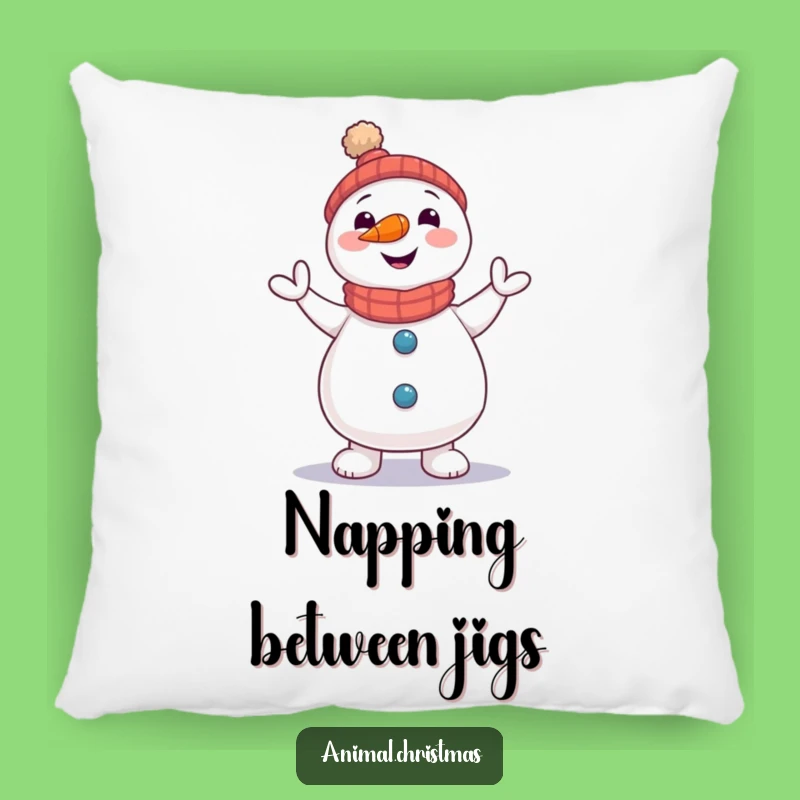 Funny Snowman Pillow - Carrot Nose Jigging Comfort