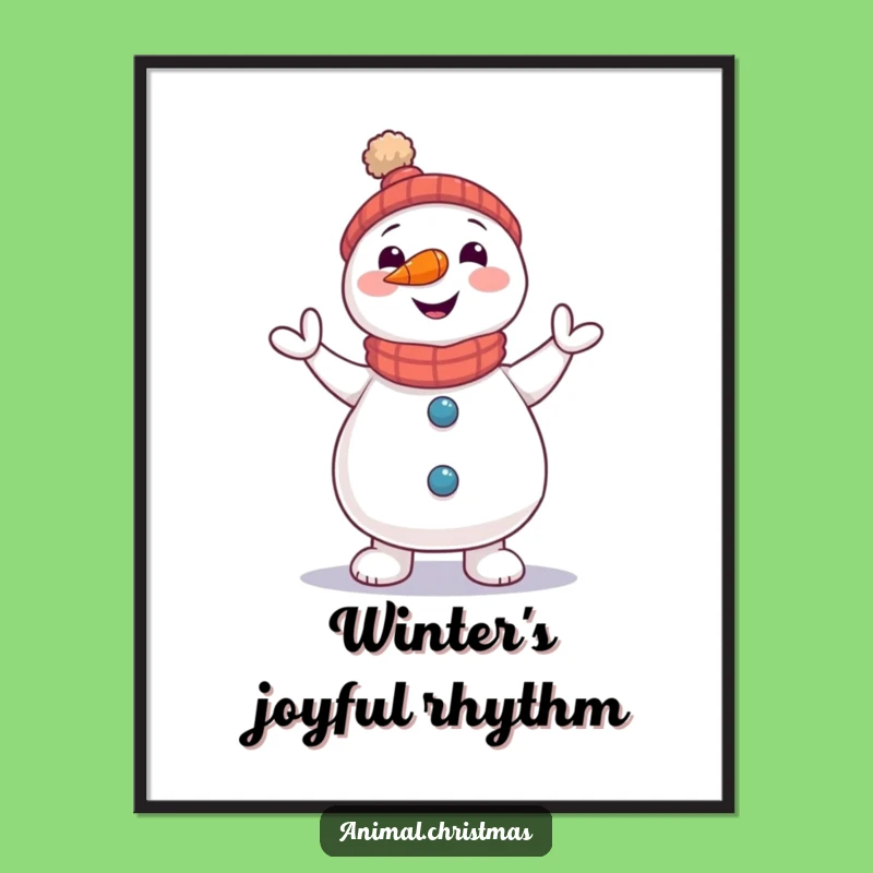 Funny Snowman Digital Art - Carrot Nose Jigging Joy