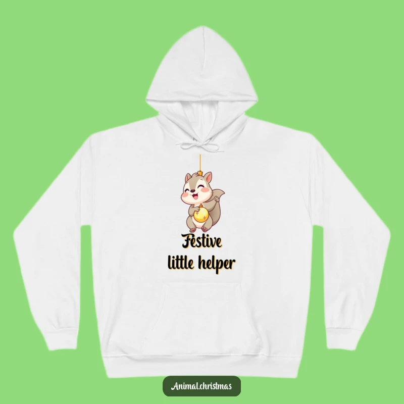 Cozy Funny Kawaii Squirrel Hoodie: Warm & Hilarious Holiday Decorating Gear
