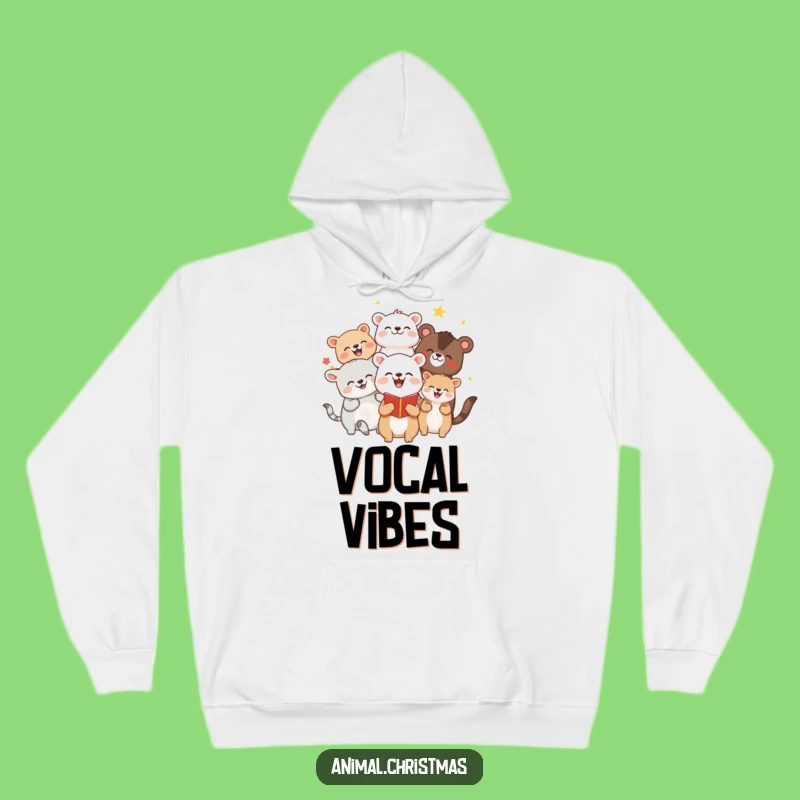Funny Caroling Animals Hoodie: Cozy Up with This Hilarious Holiday Gift