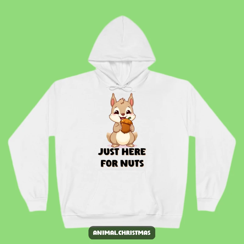 Funny Squirrel Acorn Hoodie - Cozy & Hilarious Holiday Comfort Gift