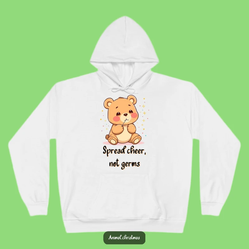 Funny Kawaii Bear Hoodie: Confetti Blast - Cozy Funny Gift