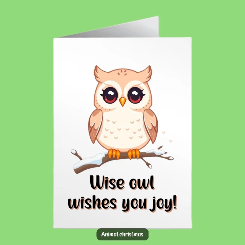 Free Printable Funny Owl Birthday Card Download: Cute Twinkling Eyed Owl for a Hilarious Greeting