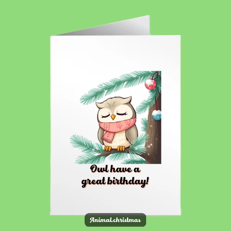 Funny Free Printable Owl Birthday Card: Sleepy Scarf Owl Download!