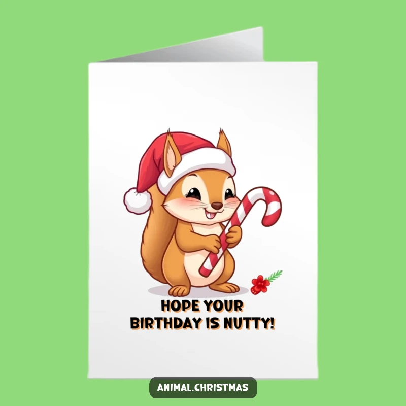 Jolly Squirrel Birthday Card: Free Printable Downloadable Gift for a Sweet Treat!