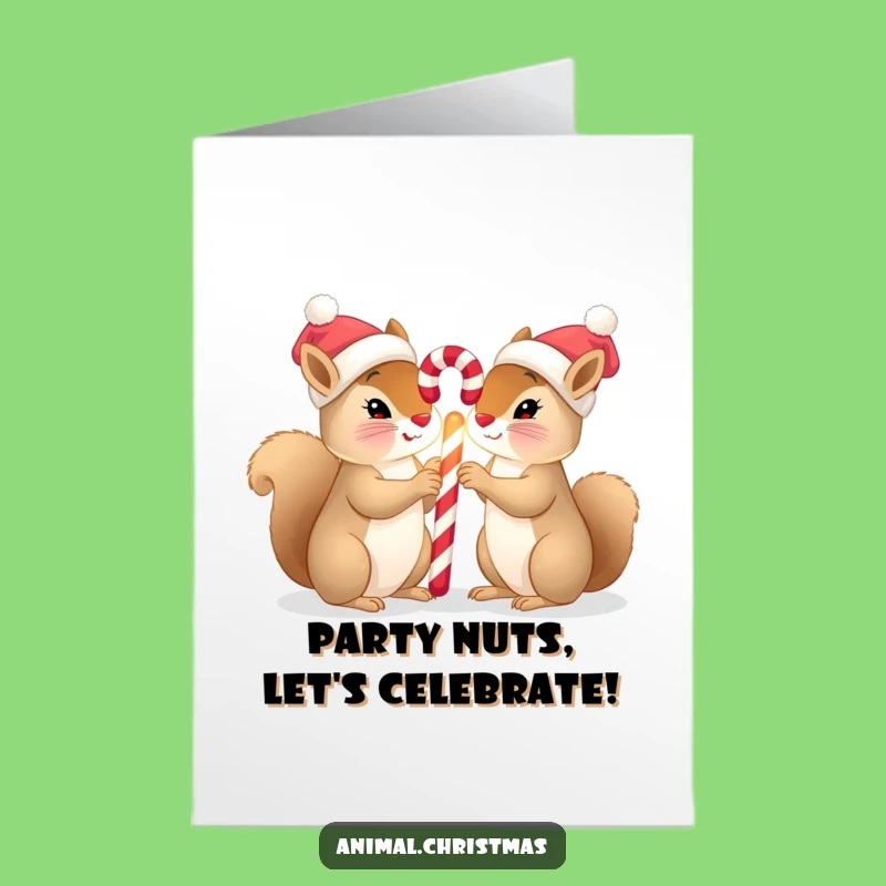 Free Printable Birthday Card: Funny Squirrels Share Sweetness - Downloadable Gift Laughs