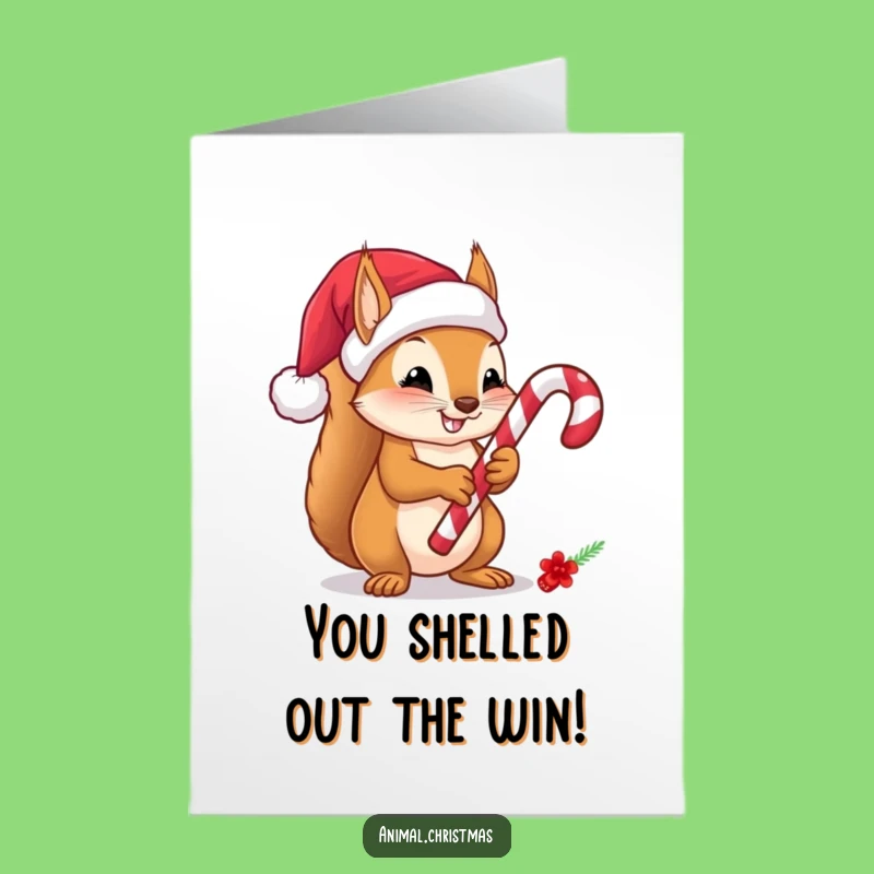 Free Printable Squirrel Card: Cute Downloadable Gift for Celebrating Sweet Victories!