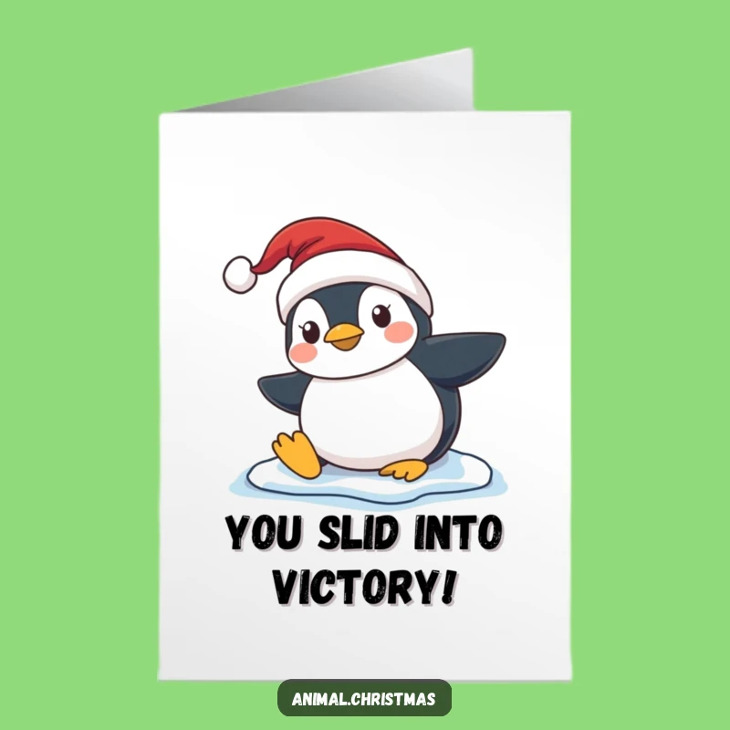 Free Printable Penguin Card: Hilarious Downloadable Gift for Life's Tumbles!