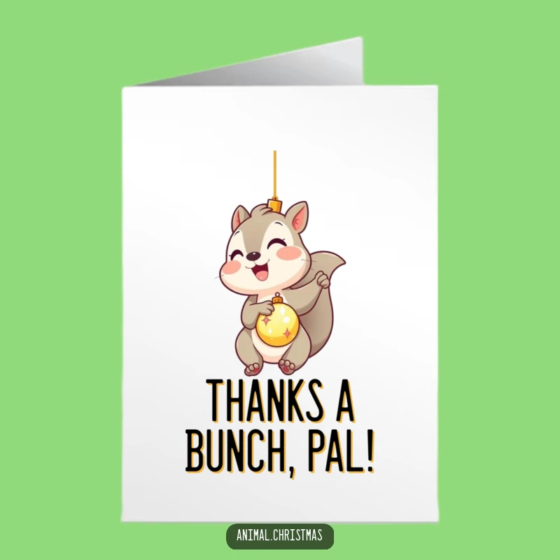 Free Printable Thank You Card: Funny Squirrel Decorating DIY Downloadable