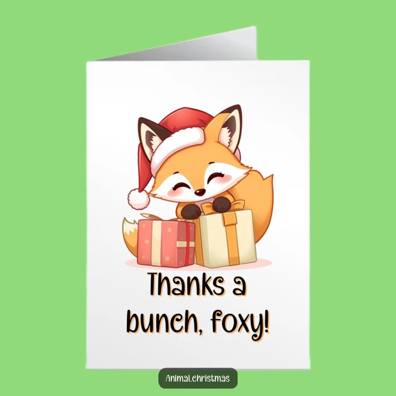 Hilarious Fox Thank You Card: Free Printable Downloadable Gift for Gratitude!