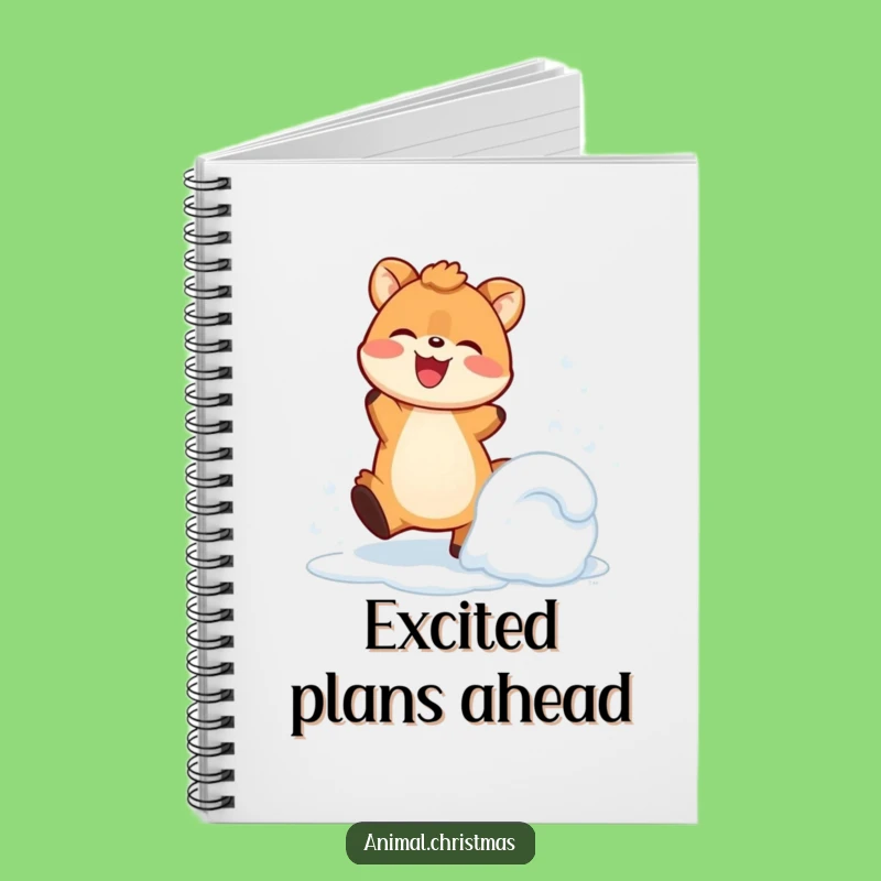 Funny Snow Kicking Animal Notebook: Jot Down Energetic Thoughts, a Perfect Gift!