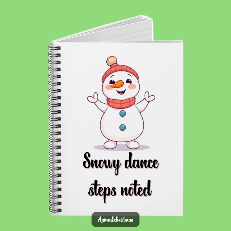 Funny Snowman Notebook - Carrot Nose Jigging Fun