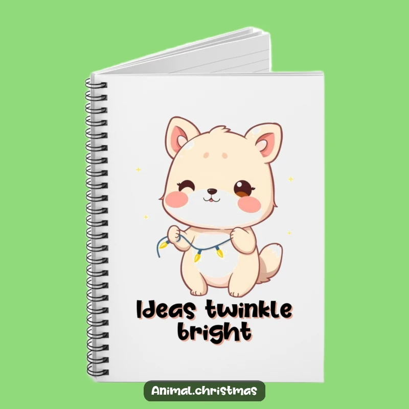 Funny Winking Animal Lights Notebook: Jot Down Ideas with Sparkle, a Perfect Gift!