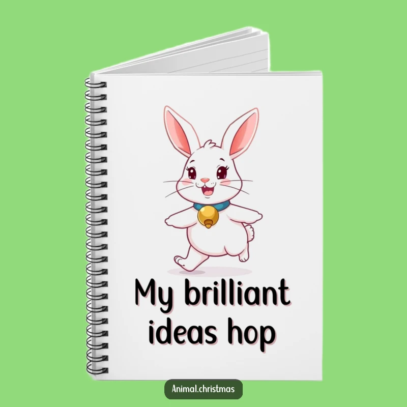 Funny Rabbit Notebook: Jot Down Notes with a Merry Hopping Bunny Friend