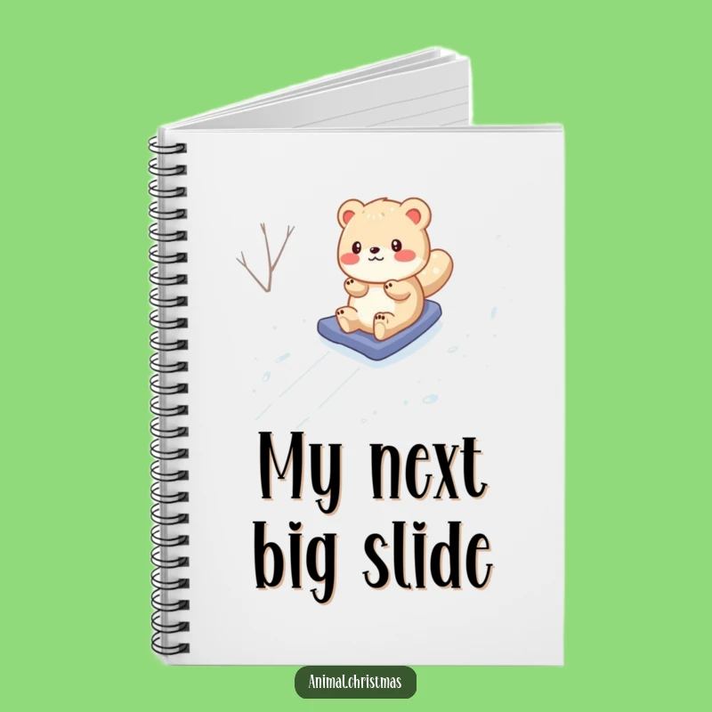 Funny Animal Snow Slide Notebook: Jot Down Ideas with Hilarious Winter Flair, a Perfect Gift!