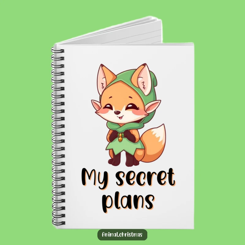 Funny Elf Fox Notebook: Jot Down Mischievous Ideas with a Giggle