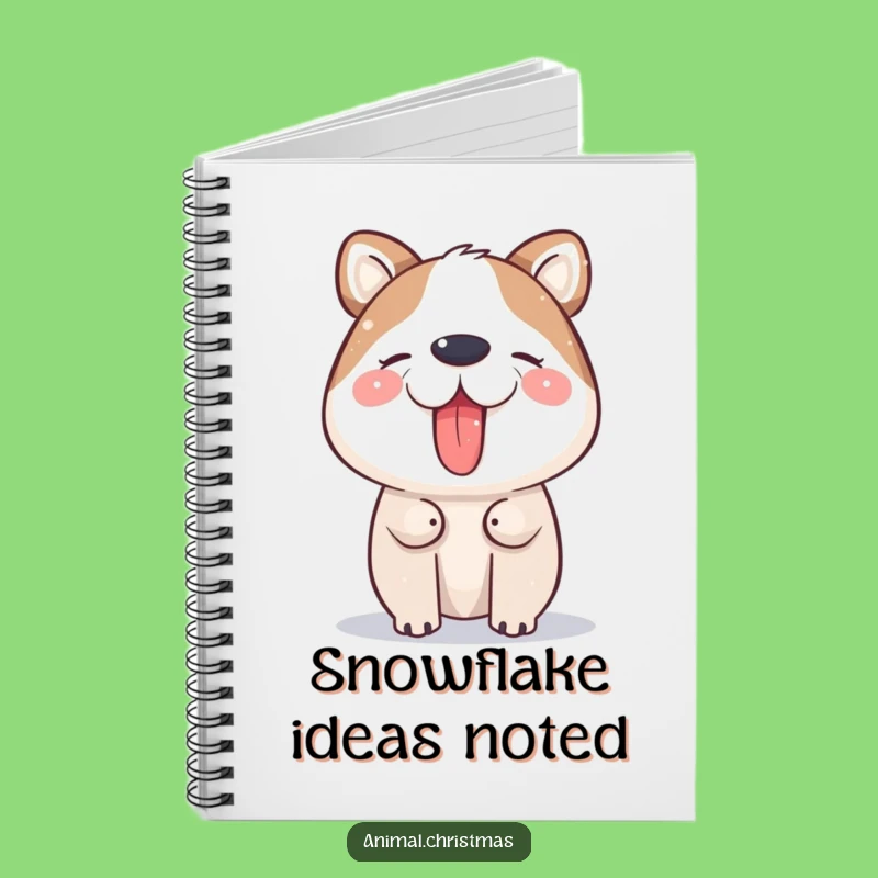 Funny Snow Catching Animal Notebook: Jot Down Winter Thoughts, a Perfect Gift!