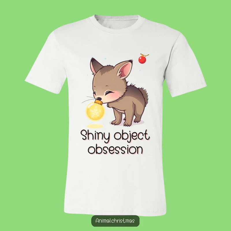 Funny Curious Animal Ornament T-Shirt, Festive Wonder Tee Gift