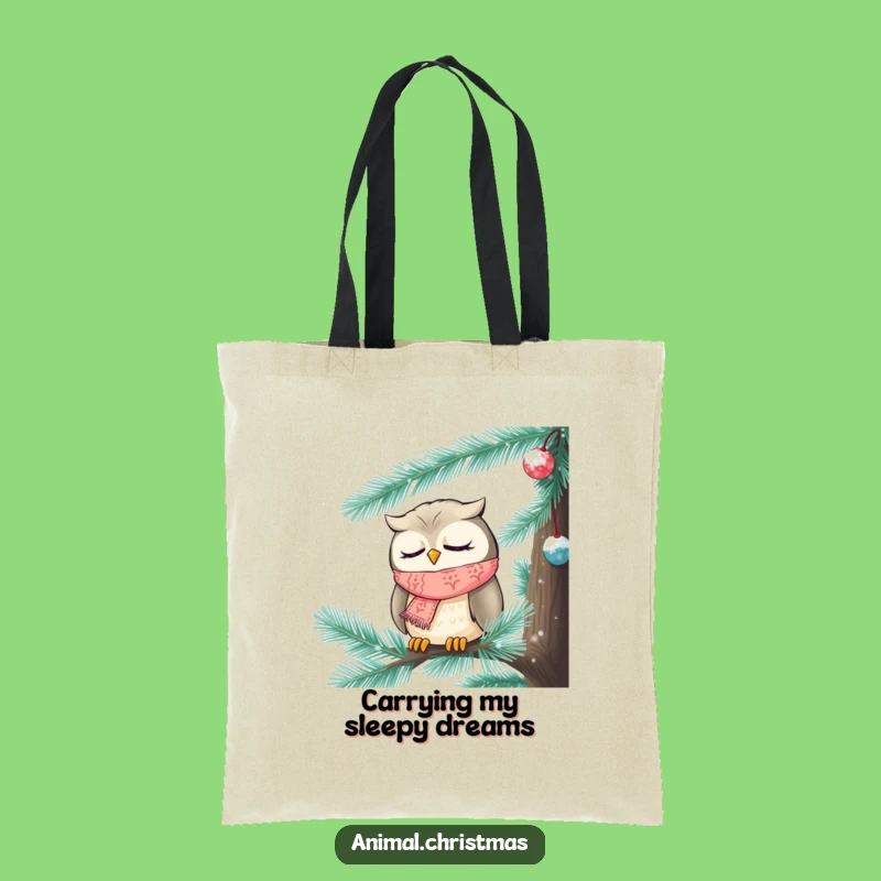 Funny Sleepy Owl Tote Bag - Carry Your Essentials Comfortably